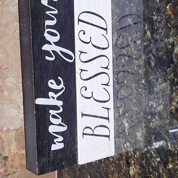 Blessed and Thankful, Make your Dreams Happen 2 Wooden Signs 18" x 2" - Picture 3 of 7